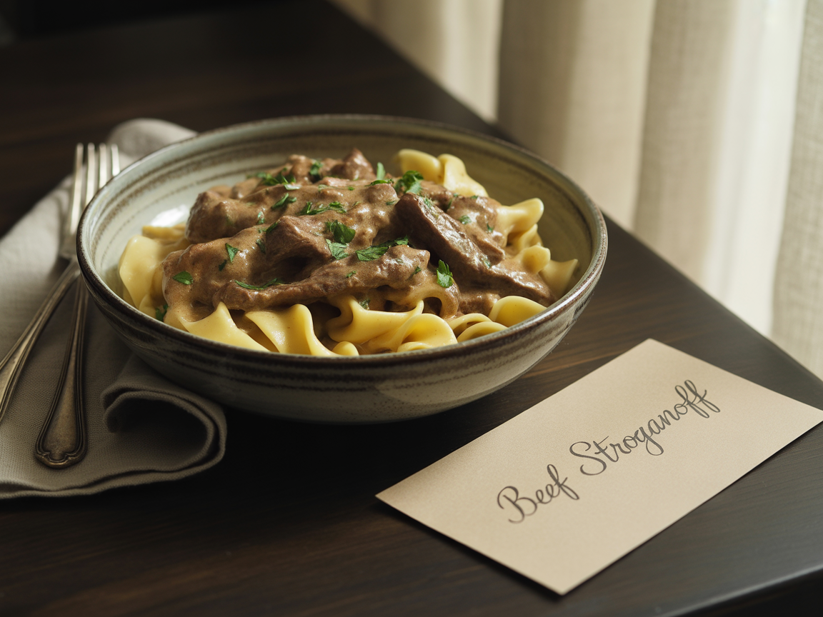 Beef Stroganoff