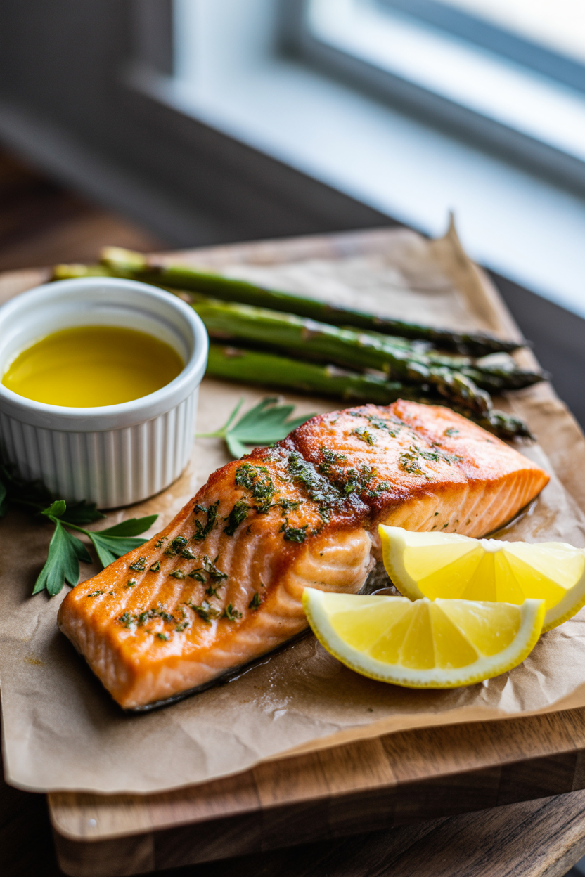 Grilled Lemon Garlic Salmon