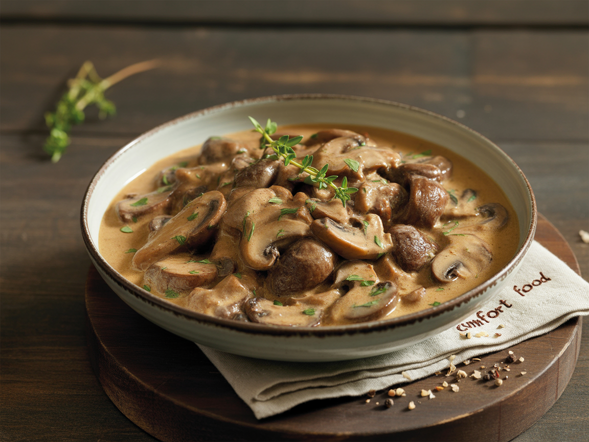 Mushroom & Marsala Stroganoff